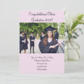 EINLADUNGSPINNEN DER CUSTOM FOTO GRADUATION PARTY EINLADUNG (Stehend Vorderseite)