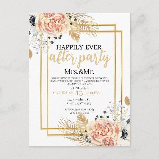 Einladungspostkarte (Vorderseite)