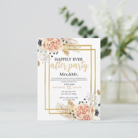 Einladungspostkarte (Stehend Vorderseite)