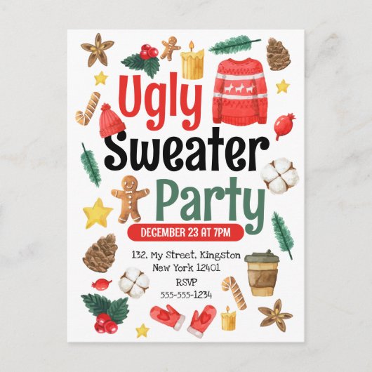 Einladungspostkarte (Vorderseite)