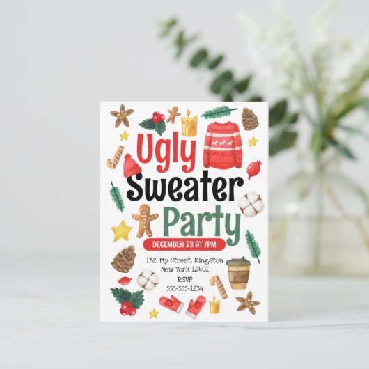 Einladungspostkarte (Stehend Vorderseite)