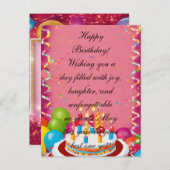 Einladungspostkarte (Vorne/Hinten)