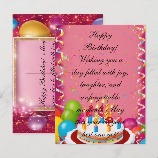 Einladungspostkarte (Vorne/Hinten)