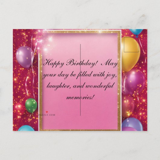 Einladungspostkarte (Rückseite)