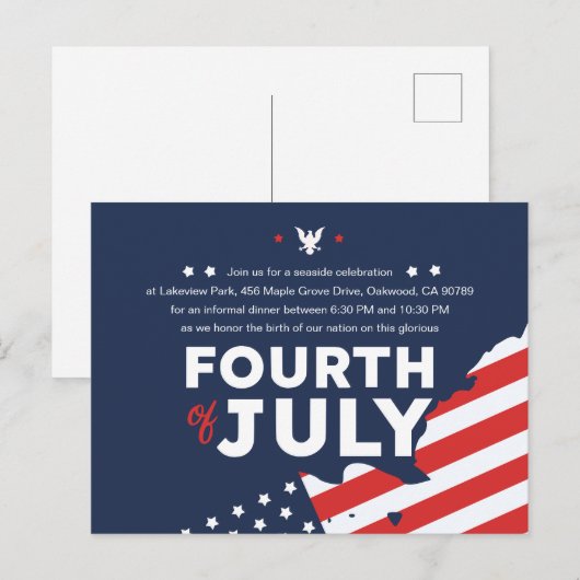 Einladungspostkarte (Vorne/Hinten)