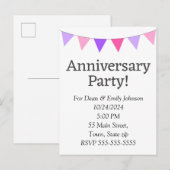 Einladungspostkarte (Vorne/Hinten)