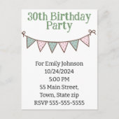 Einladungspostkarte (Vorderseite)