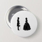 Einladungspostkarte Button (Vorne & Hinten)