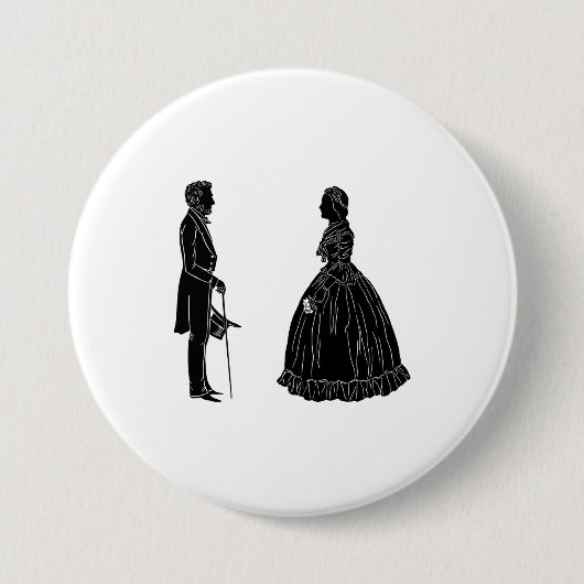 Einladungspostkarte Button (Vorderseite)