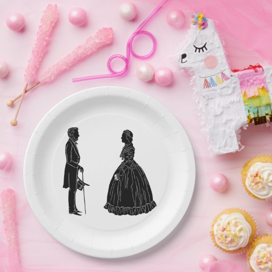 Einladungspostkarte Pappteller (Party)