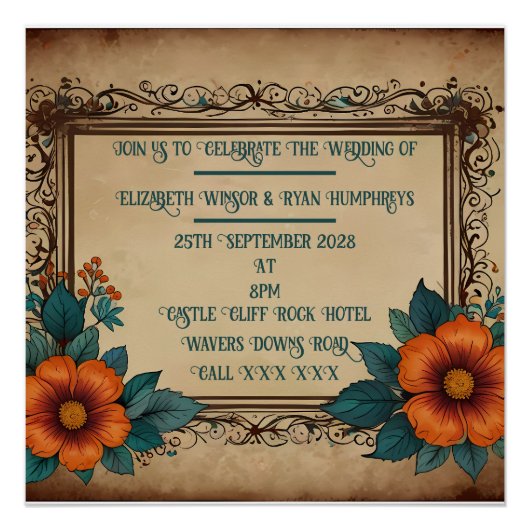 Einladungspostkarte Poster (Vorderseite)