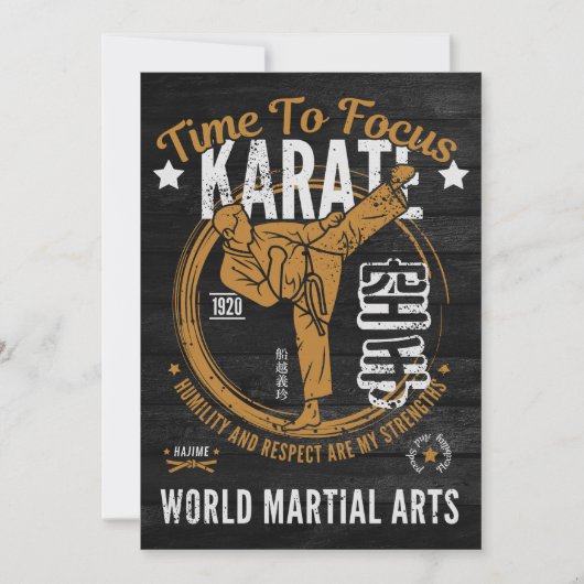 Einladungsschreiben von Karate Einladung (Vorderseite)