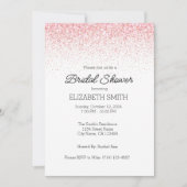 Einladungstablett Rosa Glitter Brautdusche Einladung (Vorderseite)