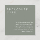 Einladungsteg für die Bohemische Verschlusskarte S Begleitkarte (Vorderseite)