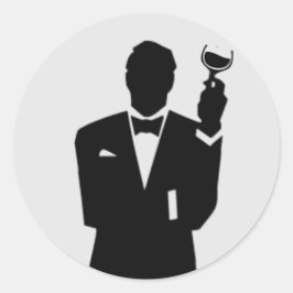 Einladungstücher für den besten Mann oder den best Runder Aufkleber