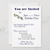 Einladungsvorlage Einladung (Vorderseite)