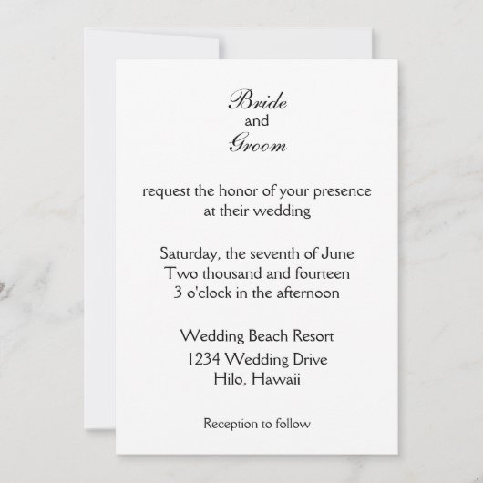 Einladungsvorlage Einladung (Vorderseite)