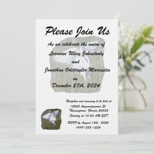 Einladungsvorlage Einladung (Stehend Vorderseite)