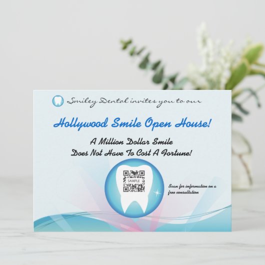 Einladungsvorlage Einladung (Stehend Vorderseite)