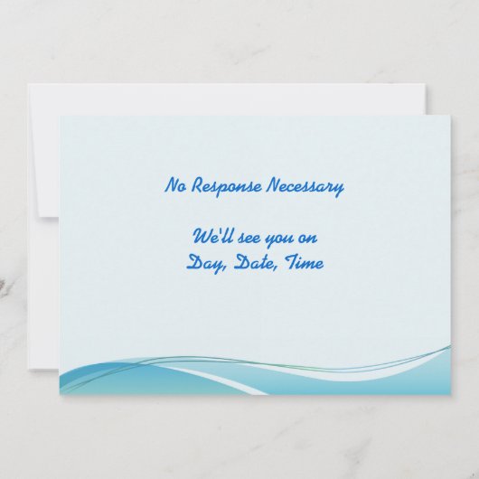 Einladungsvorlage Einladung (Rückseite)