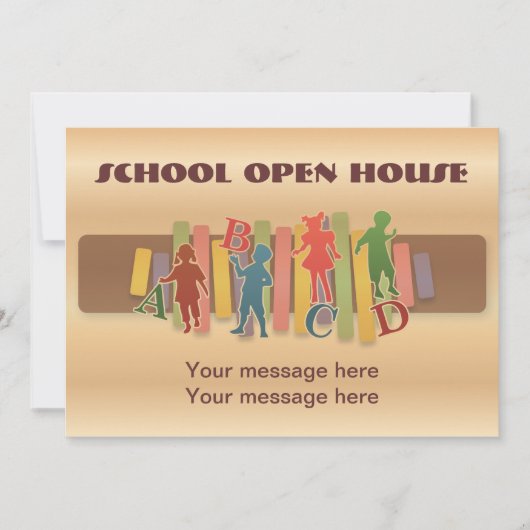 Einladungsvorlage Elementarische Bildung Einladung (Vorderseite)