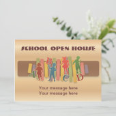 Einladungsvorlage Elementarische Bildung Einladung (Stehend Vorderseite)