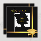 Einladungsvorlage für Abschluss Einladung (Vorne/Hinten)