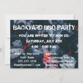 Einladungsvorlage für die GRILLEN Einladung (Rückseite)