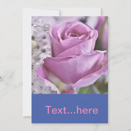 Einladungsvorlage für Hochzeitkarten Einladung (Vorderseite)