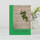 Einladungsvorlage für Hochzeitkarten Einladung (Stehend Vorderseite)