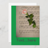 Einladungsvorlage für Hochzeitkarten Einladung (Vorne/Hinten)