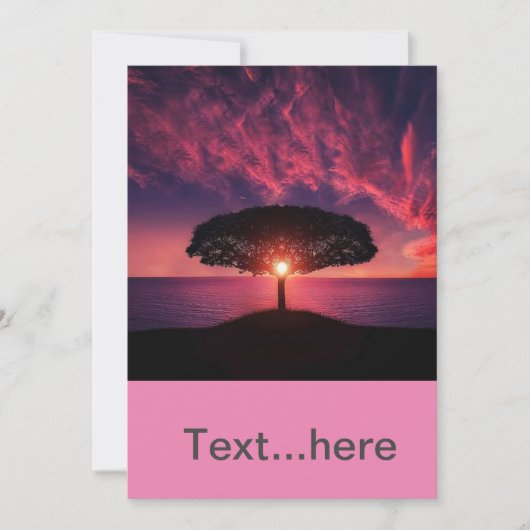 Einladungsvorlage für Hochzeitkarten Einladung (Vorderseite)