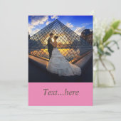 Einladungsvorlage für Hochzeitkarten Einladung (Stehend Vorderseite)