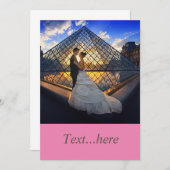 Einladungsvorlage für Hochzeitkarten Einladung (Vorne/Hinten)