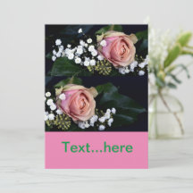 Einladungsvorlage für Hochzeitkarten