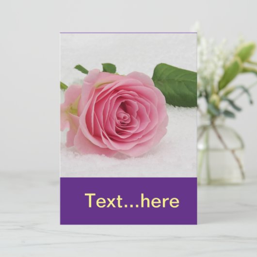 Einladungsvorlage für Hochzeitkarten Einladung (Stehend Vorderseite)