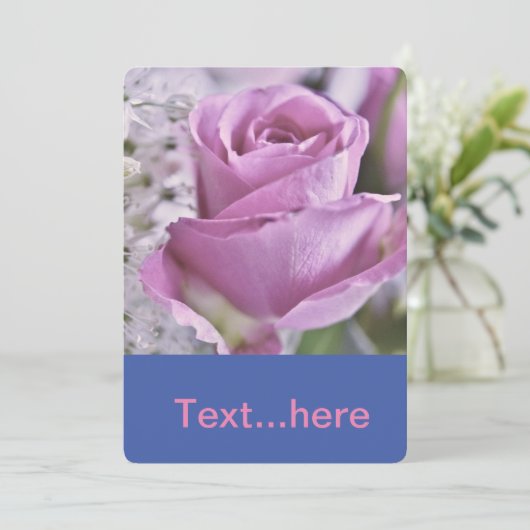 Einladungsvorlage für Hochzeitkarten Einladung (Stehend Vorderseite)