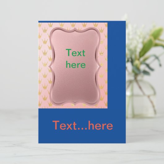 Einladungsvorlage für Hochzeitkarten Einladung (Stehend Vorderseite)