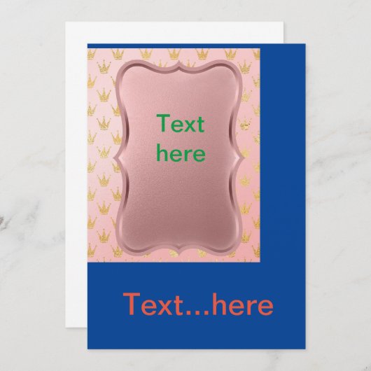 Einladungsvorlage für Hochzeitkarten Einladung (Vorne/Hinten)