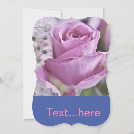 Einladungsvorlage für Hochzeitkarten Einladung (Vorderseite)