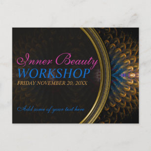 Einladungsvorlage für Inner Beauty Goddess Worksho Einladungspostkarte
