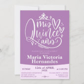 Einladungsvorlage für Quinceñera Einladung (Vorderseite)