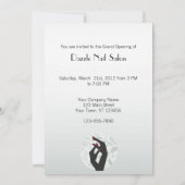Einladungsvorlage Nail Salon Einladung (Rückseite)
