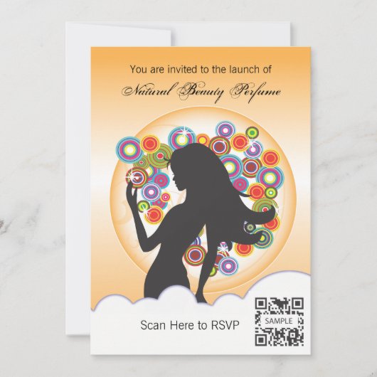 Einladungsvorlage Parfüm Einladung (Vorderseite)