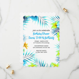 Einladungsvorlage zum 60. Geburtstag 60. Digital I Save The Date