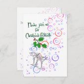 Einladungsweihnachtscocktails Einladung (Vorne/Hinten)