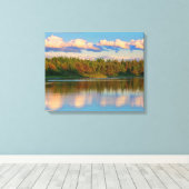 Einlass bei Sonnenuntergang | New Brunswick, Kanad Leinwanddruck (Insitu (Holzboden))