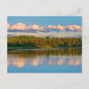 Einlass bei Sonnenuntergang   New Brunswick, Kanad Postkarte