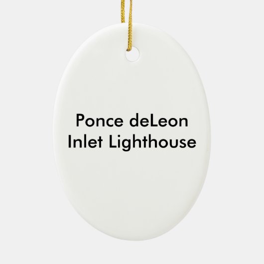 Einlass-Leuchtturm Ponce Des Leon Keramik Ornament (Hinten)