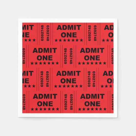 "Einlass" Papier Napkins Serviette (Vorderseite)